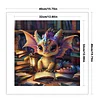Dragon Reading A Book-11CT Stamped Cross Stitch 40*40cm/15.75*15.75in