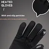 Electric Heated Gloves Touchscreen Hand Warmer Thicken PU Thermal Cycling Glove