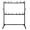 [US Local Warehouse] Folding Chair Rack with Locking Rubber Wheels Folding Chair Cart 88 Lbs Capacity Chairs Storage Dolly for Weddings & Events