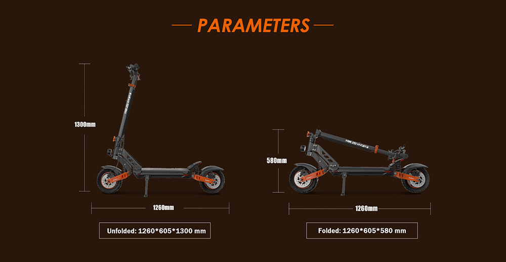 KUKIRIN G2 MAX Electric Scooter 10*2.75'' Off-road Pneumatic Tires 1000W Motor 48V 20Ah Battery 80km Range 3 Speeds