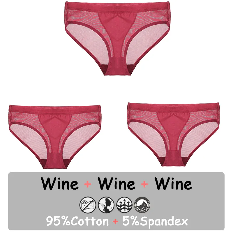 Billionm Seamless Panties Sexy Lingerie Mesh Female Underwear See-Through Underpants Low-Waist Briefs Girls Intimate Pantys