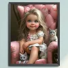 (Multi-Style) Girl Animal-11CT Stamped Cross Stitch 40*50cm/15.75*19.69in