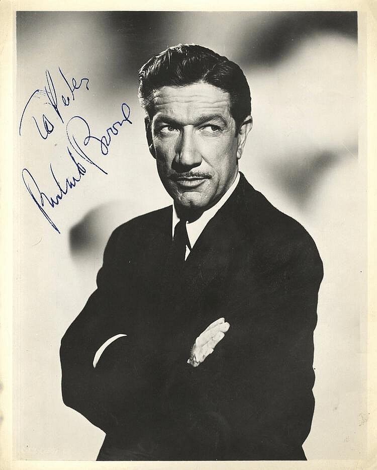 RICHARD BOONE Signed Photo Poster paintinggraph - Film Actor - preprint