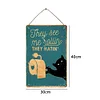 Cat Club - Wooden Signs - 30*40cm