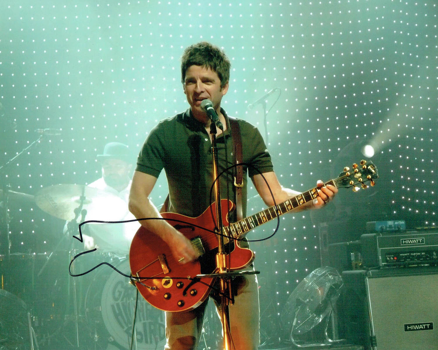 Noel GALLAGHER Musician Singer SIGNED Autograph 10x8 Photo Poster painting 2 AFTAL COA OASIS