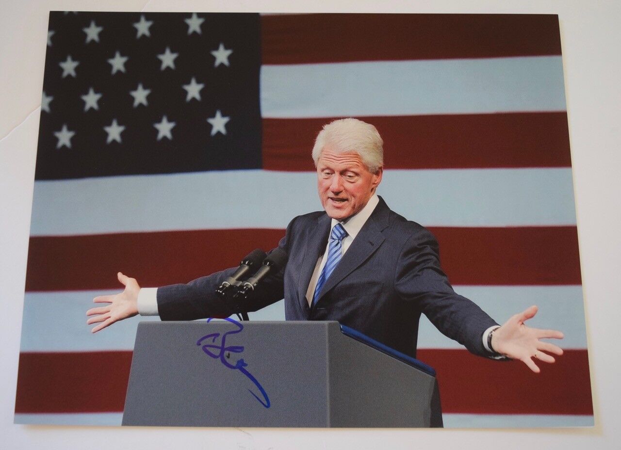 President Bill Clinton Signed Autographed 11x14 Photo Poster painting COA VD