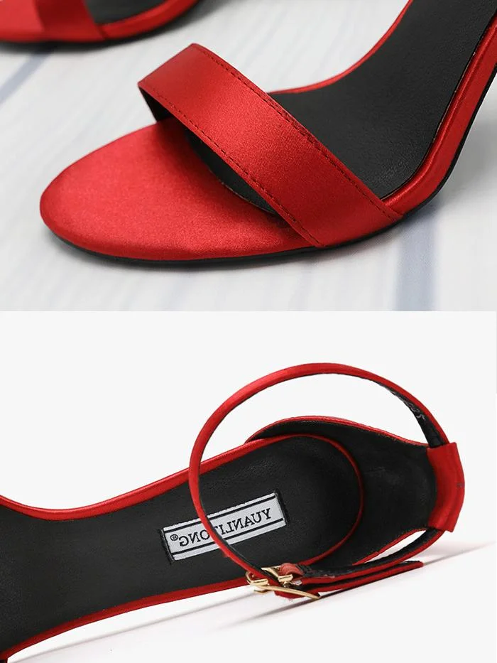 Fashion word with hollow open toe stiletto round toe sandals