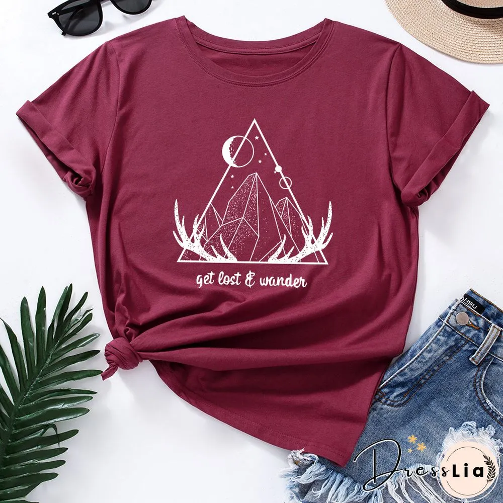 Graphic Tees For Women Cotton Short Sleeve Tee Woman T-Shirts Female Shirt Tops Summer