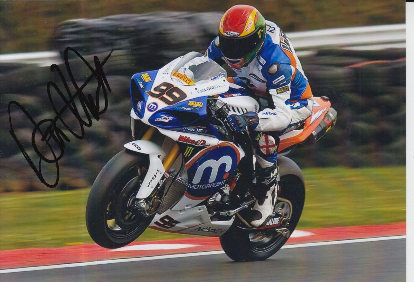 Dan Linfoot Hand Signed 7x5 Photo Poster painting BSB, MotoGP, WSBK 10.