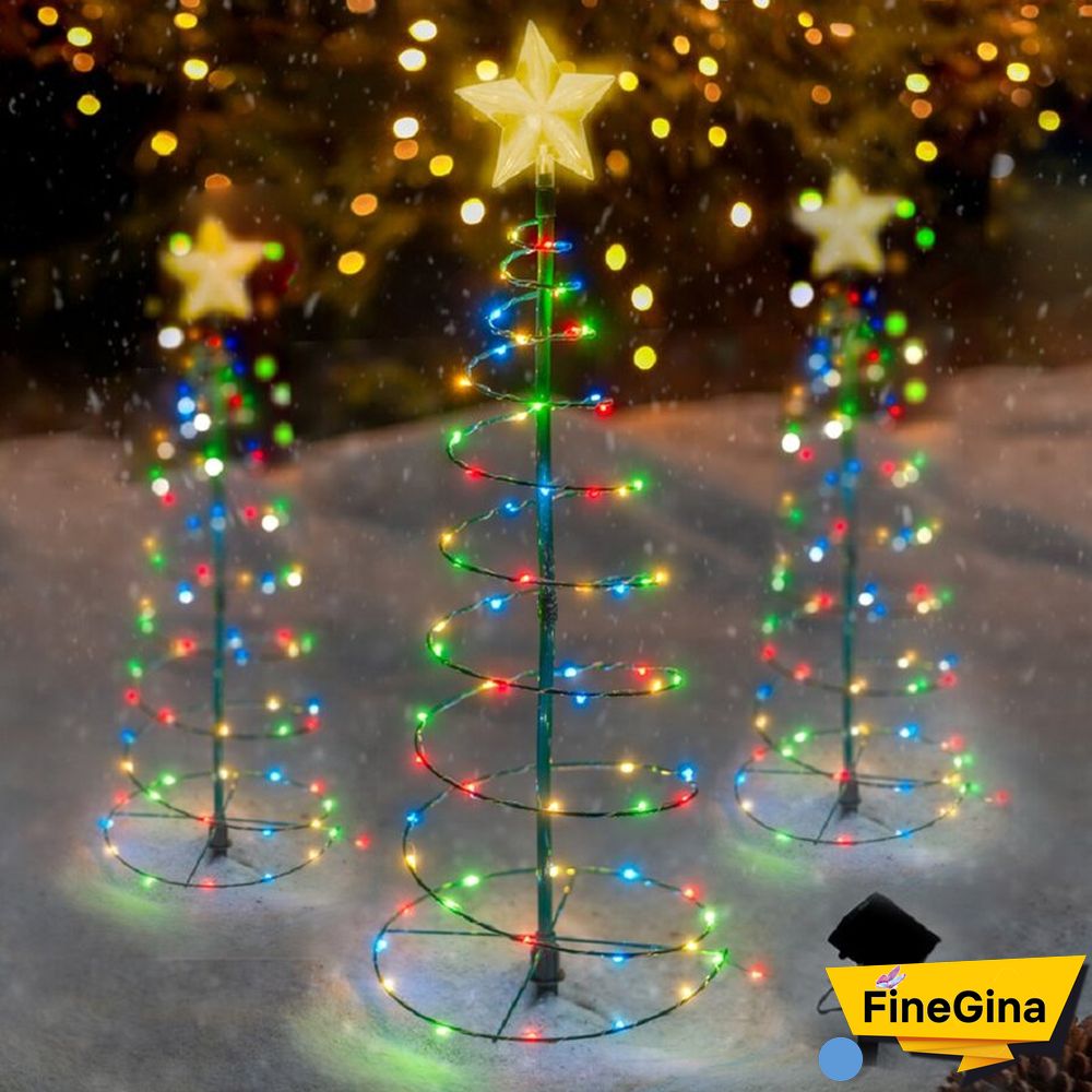 FineGina LED Christmas 70 Light Solar Lighted Trees & Branches