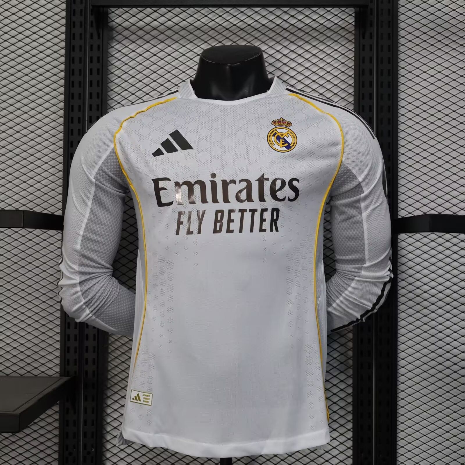 2025/2026 Long Sleeve Player Version Real Madrid Home Football Shirt 1:1 Thai Quality mysite