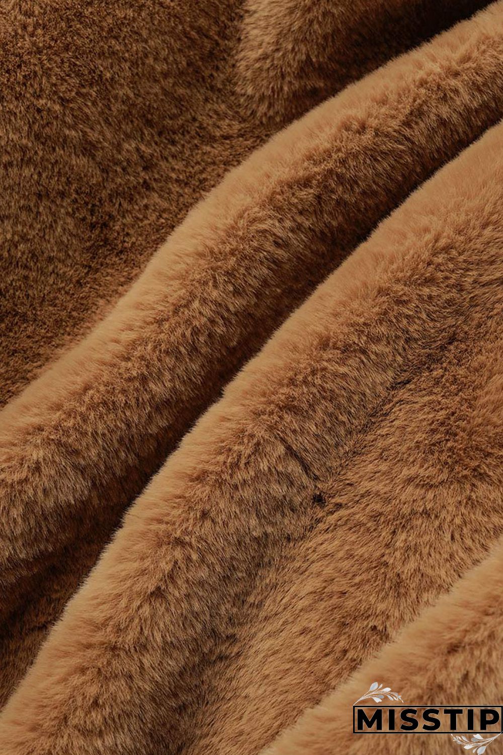 Brown Casual Solid Patchwork Cardigan Hooded Collar Outerwear