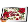 (50*25cm)Christmas Flower - Full Round Drill Diamond Painting