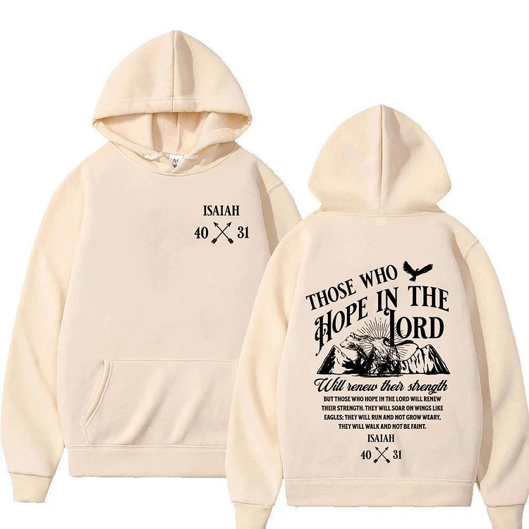 Christian Jesus Letters Print Hoodies High Street Sweatshirts Hoodie at Hiphopee