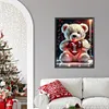 Diamond Painting -DIY Full Square Drill Heart Bear Letter I(35x45cm)