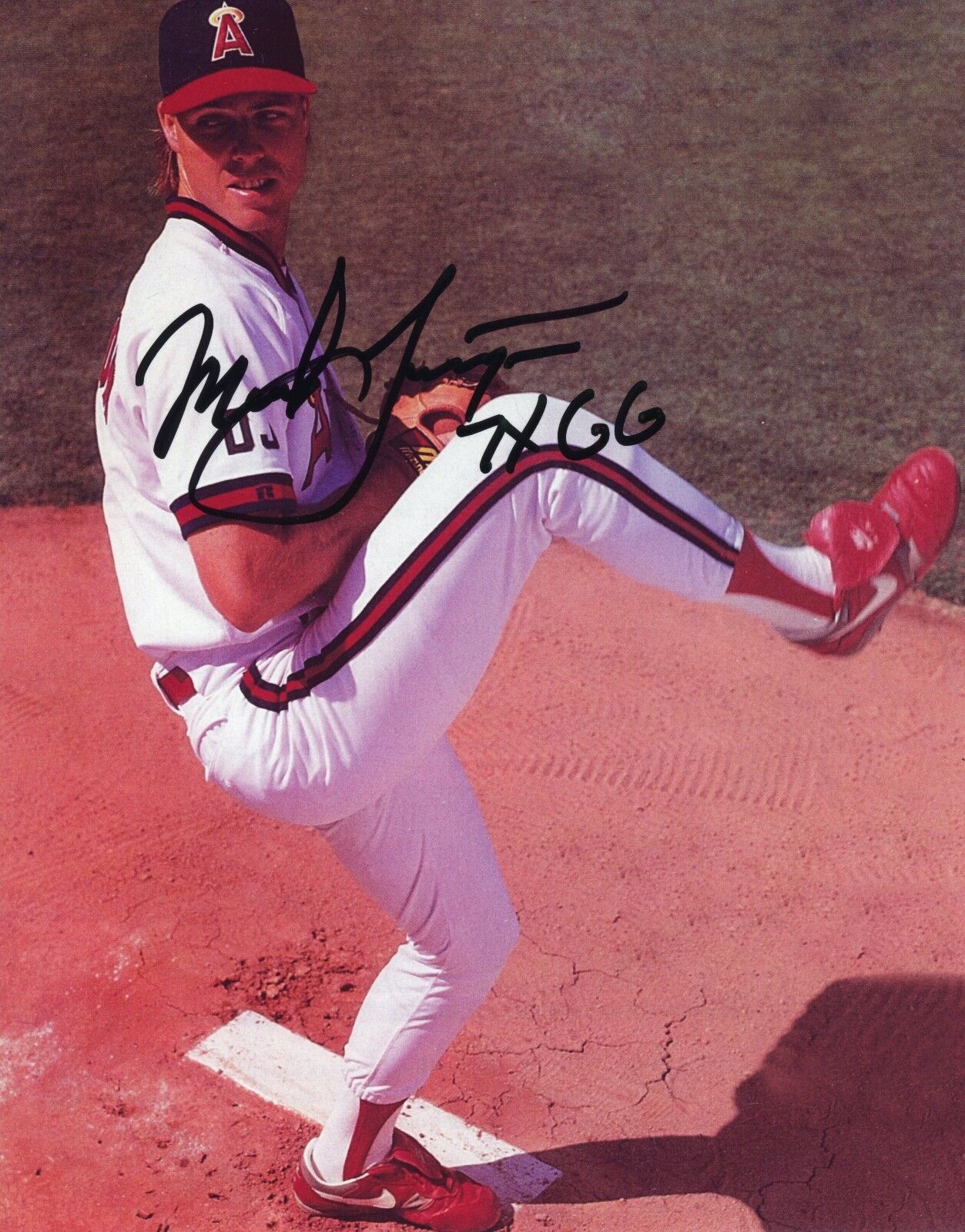 ~~ MARK LANGSTON Authentic Hand-Signed CALIFORNIA ANGELS