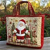 Santa Cheer Quilted Tote  Bag🔥All items are shipped in a default size of 15x14 inches.