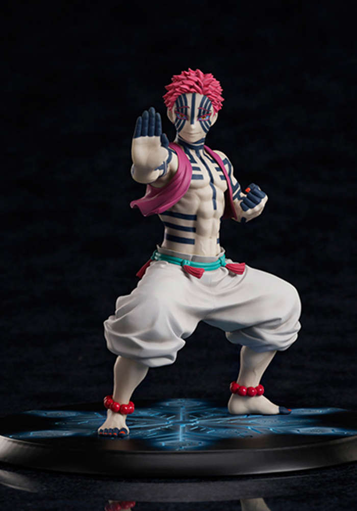 1/8 Scale Upper Rank Three Akaza with Technique Development : Compass Needle - Demon Slayer : Kimetsu no Yaiba Official Statue - Aniplex [Pre-Order]-shopify