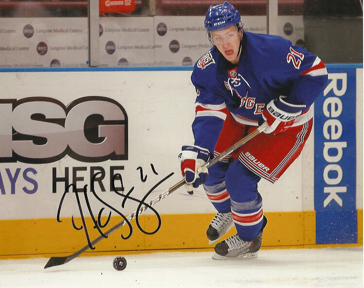 New York Rangers Derek Stepan Autographed Signed 8x10 Photo Poster painting COA