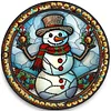 Diamond Painting-DIY Crystal Rhinestone Xmas Snowman