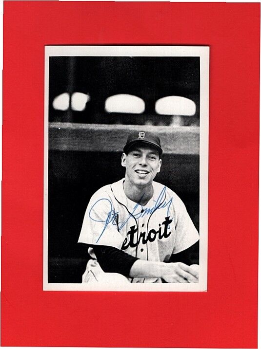 1948-53 JOE GINSBERG- DETROIT TIGERS AUTOGRAPHED Photo Poster painting-(d.2012)