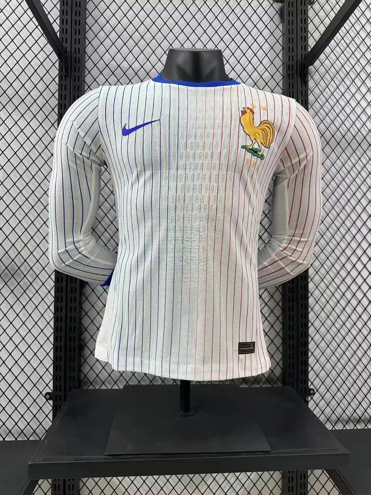 2024 France Away Long Sleeve Jersey - Player Edition