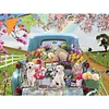 5D DIY Full Square Drill Diamond Painting Dog & Car Kit Home Decor Art 40x30cm (B)