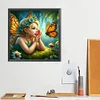 Diamond Painting-DIY Full Round Drill Girl(40x40cm)
