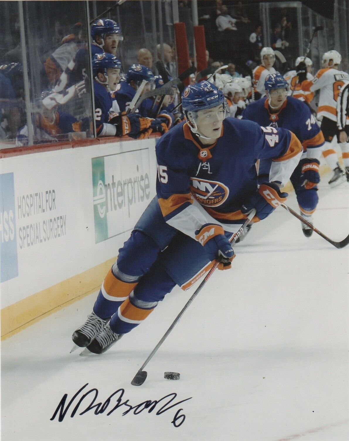 New York Islanders Noah Dobson Autographed Signed 8x10 NHL Photo Poster painting COA #1