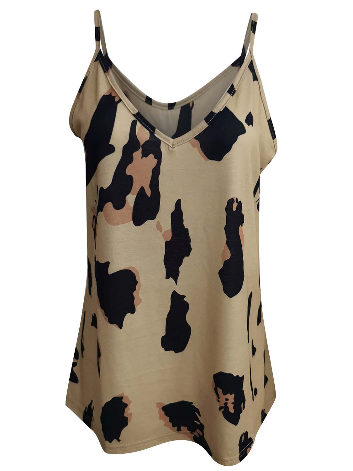 Women Half Sleeve V-neck Solid Color Dress