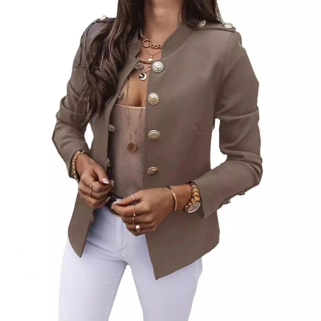 Uveng Uveng Burst Long Sleeve Rebuttoned Small Suit Short Jacket