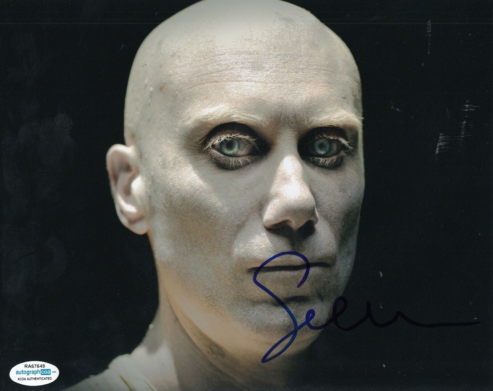 STEPHEN MERCHANT signed (LOGAN) *Caliban* 8X10 Photo Poster painting ACOA Authenticated #2