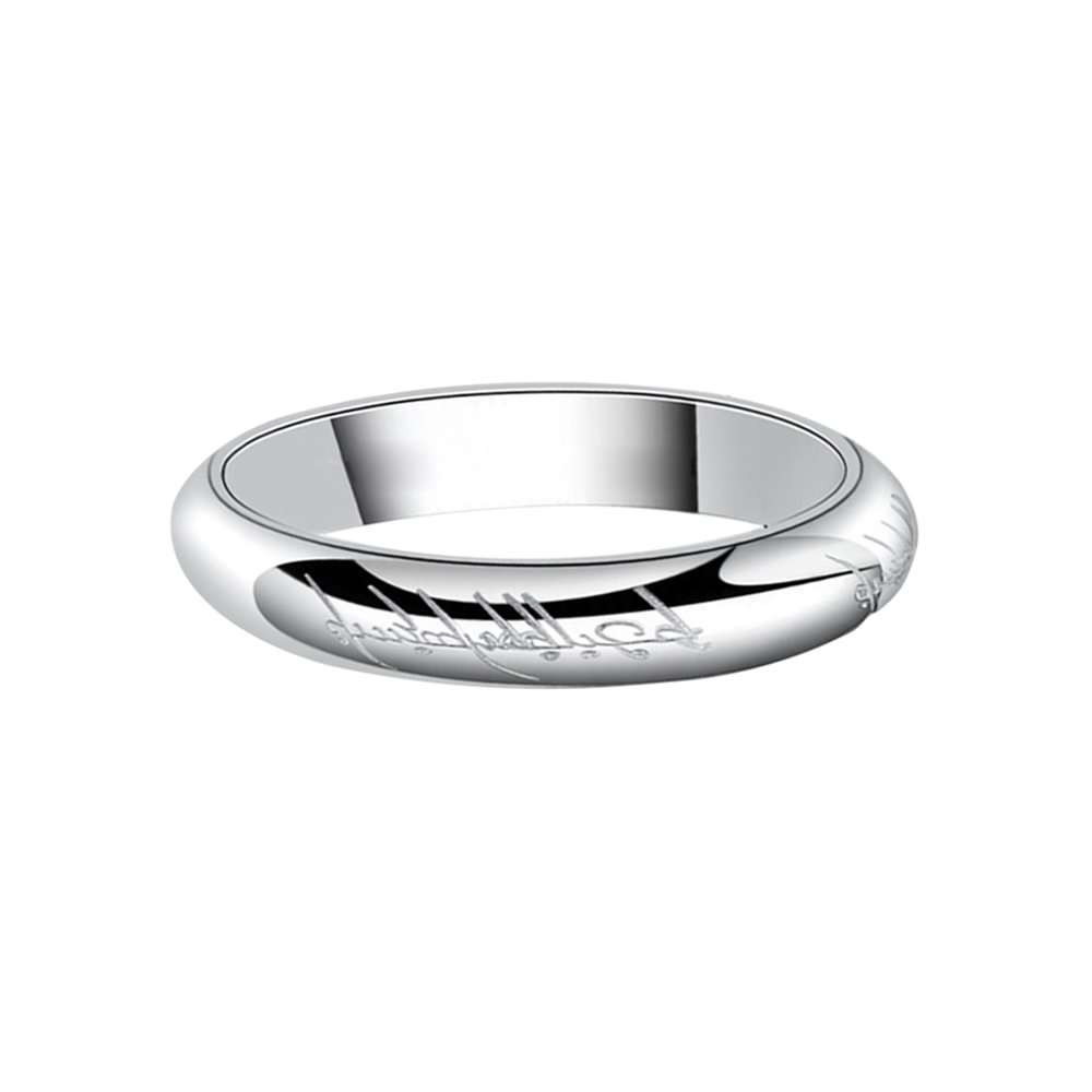 Fashion Jewelry The Lord of The Rings for Men Tungsten Ring Bands Magic 4mm 6mm 8mm Tungsten carbide Ring Comfort Fit Wedding Bands Carbon Fiber Custom for Men Women Couples Tungsten Ring Silver Bible Band Wide Wedding Ring