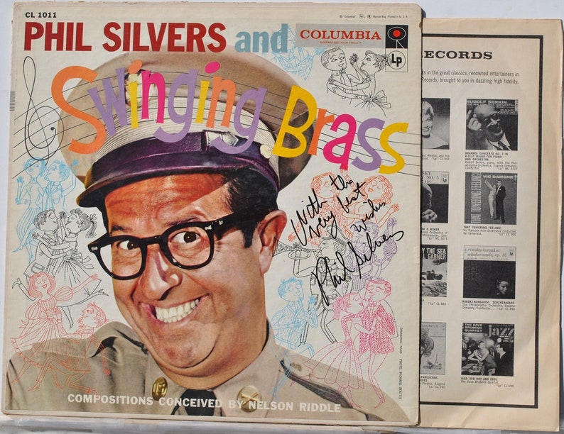 PHIL SILVERS And SWINGING Brass Signed Album wcoa