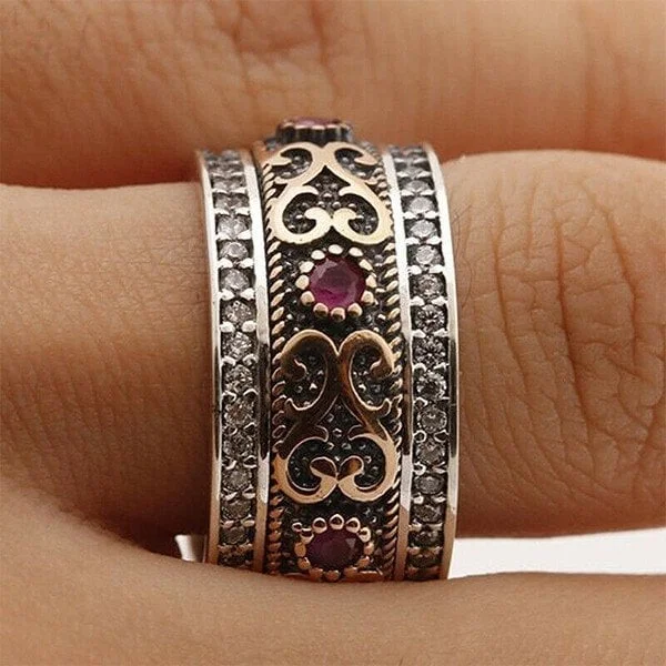 🔥Last Day 75% OFF🎁Antique Boho Gemstone Ring