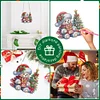 DIY Christmas Bear Acrylic Special Shape Diamond Painting Hanging Pendant