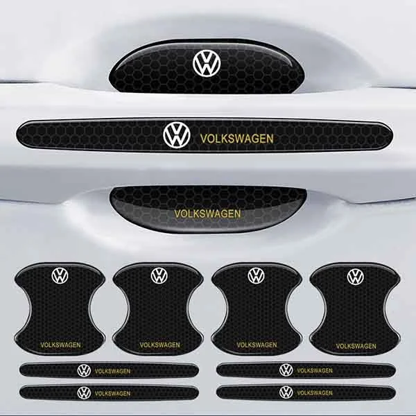 Carbon fiber car door handle cup cover (4PCS)