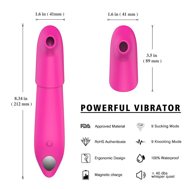 Oral Sex Simulator Waterproof Detachable Sex Toy For Women Rose Toy
