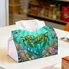 Turtle Diamond Painting Tissue Box 7.48x5.12Inch Diamond Art Tissue Box 5D Diamond Art Tissue Cover for Kitchen Restaurant Bar Office Parties