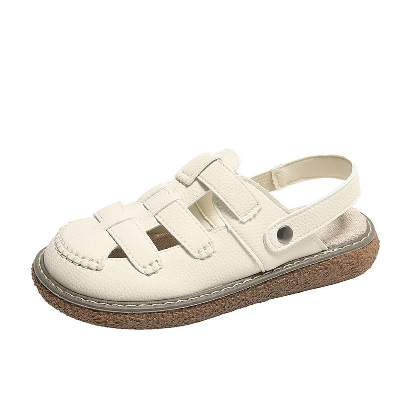 Uveng Uveng Roman Beach With Skirts With Thick-Soled Sandals Women 2025 New Summer Flats Two-Wear Sandals