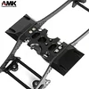 AMK Axial SCX10 313mm Wheelbase DIY Upgrades Metal Frame with Carbon Fiber Chassis Rail Builders Kit Adapt to 1/10 RC Crawler Body for Expert Players