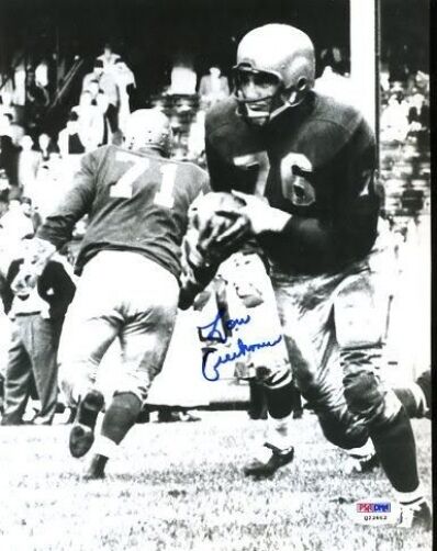 Lou Creekmur Lions Signed Psa/dna 8x10 Photo Poster painting Autograph Authentic