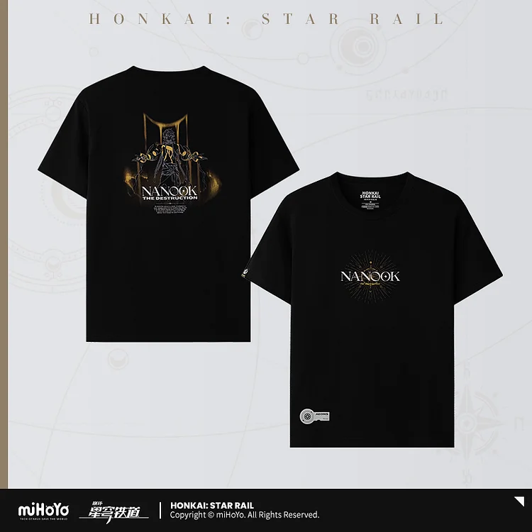 Fables About The Starry Sky Series T-shirt [Original Honkai Official Merchandise] Qlipoth Fuli Aha Lan Nanook Lx Yaoshi