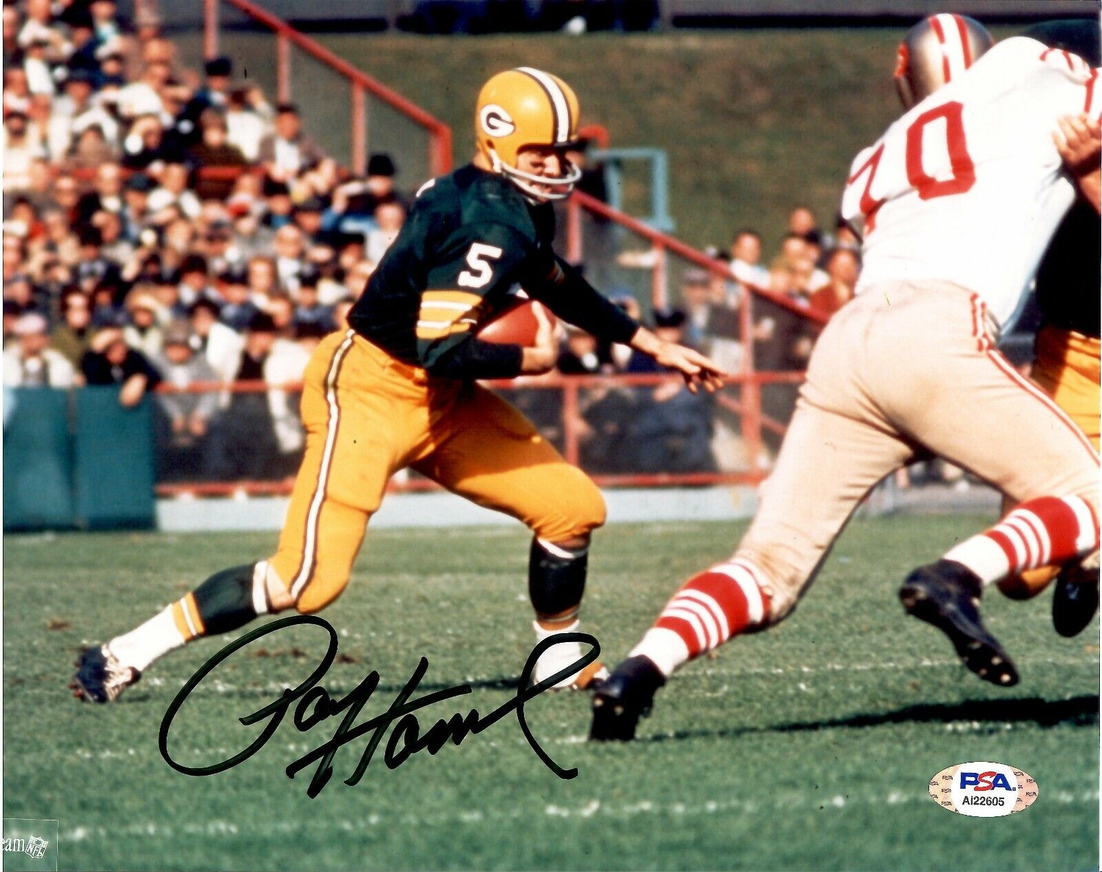 Paul Hornung autographed signed 8x10 Photo Poster painting NFL Green Bay Packers PSA COA