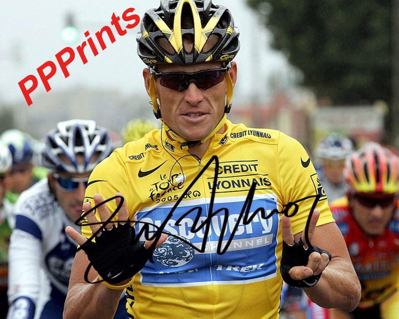 LANCE ARMSTRONG SIGNED AUTOGRAPHED 10X8 REPRO Photo Poster painting PRINT