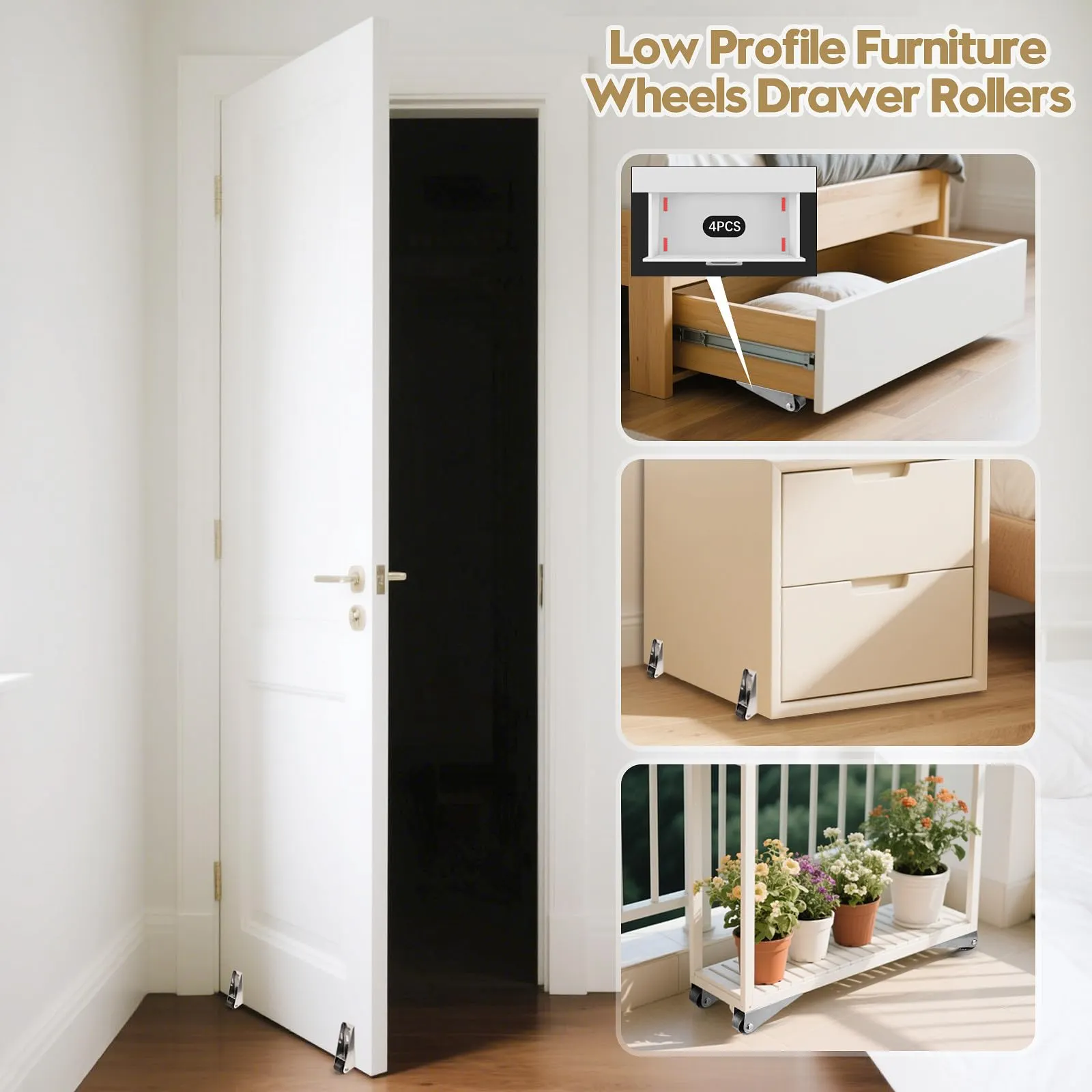 Low Profile Furniture Wheels Application Showcase