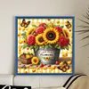 (Multi-Style) Butterfly And Flowers In Bucket-11CT Stamped Cross Stitch 45*45cm/17.72*17.72in