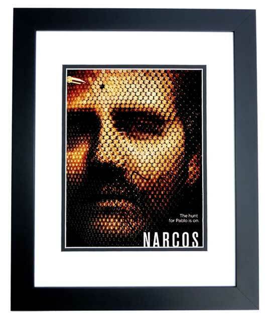 Wagner Moura Signed NARCOS Bullets 8x10 inch Photo Poster painting FRAMED - Pablo Escobar