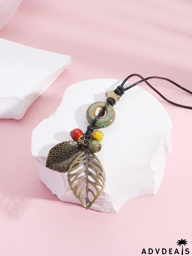 Leaf Charm Necklace
