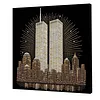 (30x30cm)DIY Twin Towers Pearl Painting Kit With Inner Frame Home Decor